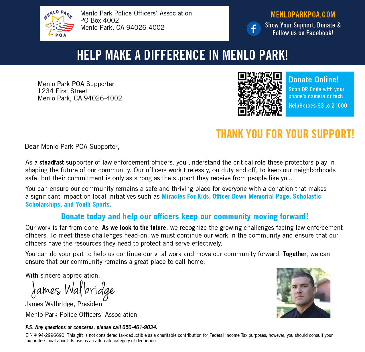 Donation Letter